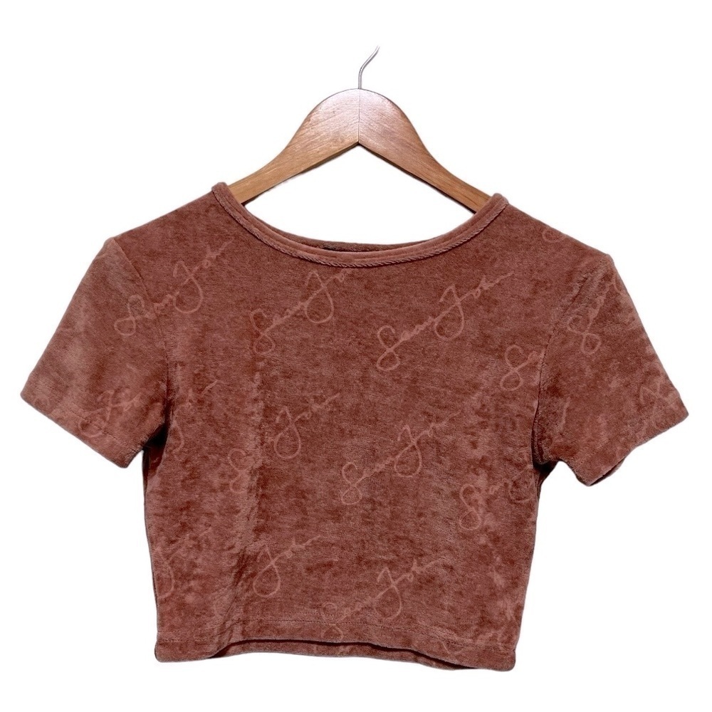 Sean John x Missguided Velour Crop Top Size US 2